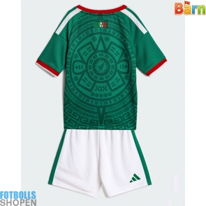 Billiga Mexiko Hemmatröja Barn VM 2026 Kortärmad (+ Korta byxor)